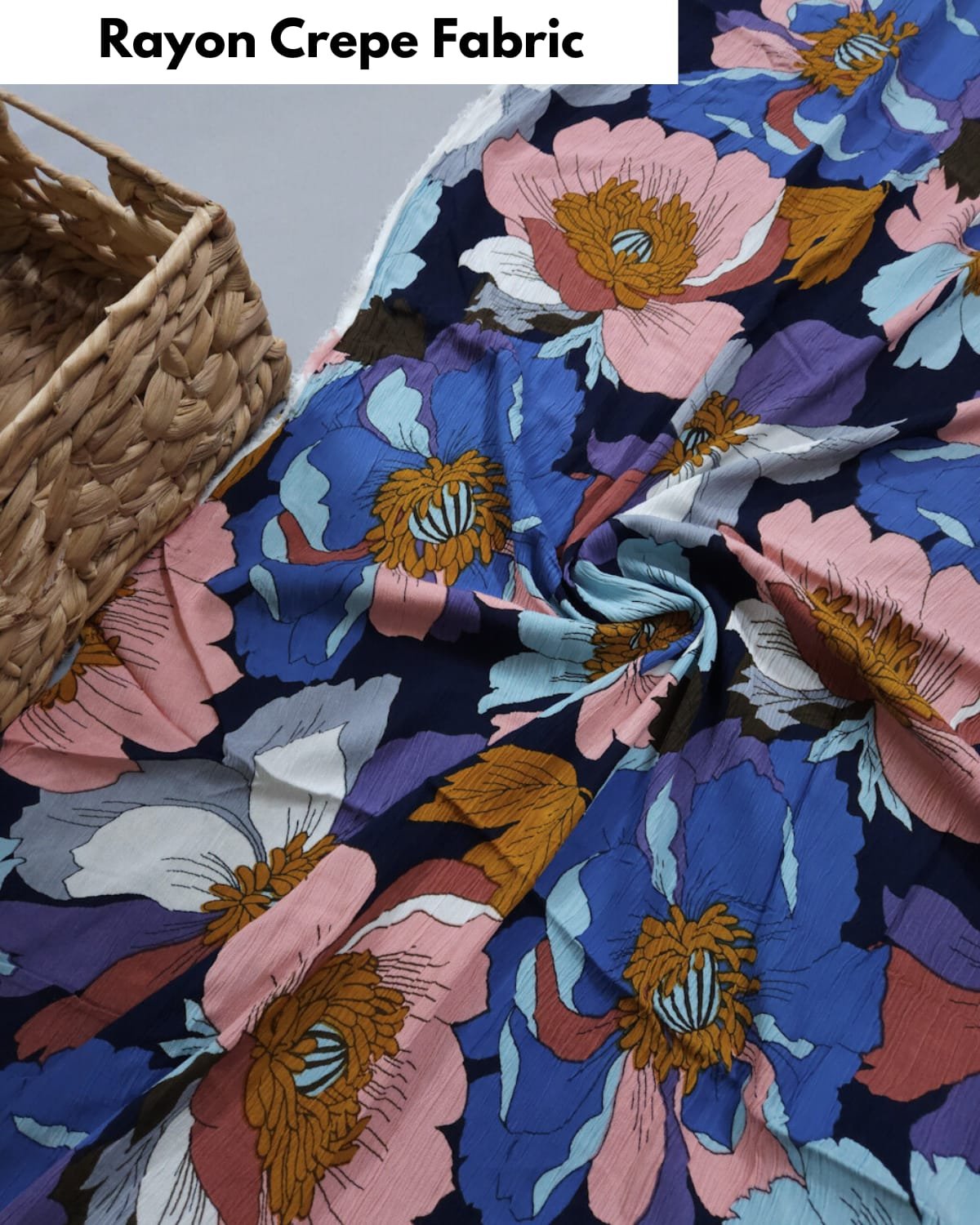 rayon crepe material