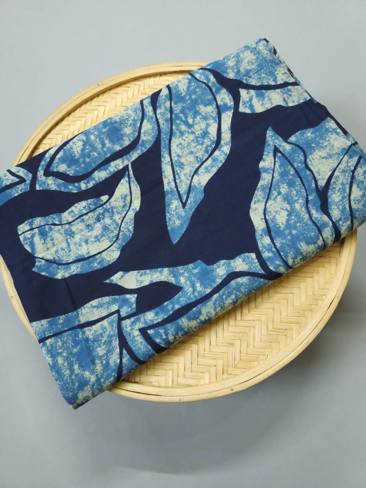 Indigo Shade Base BIg Flowers Print.