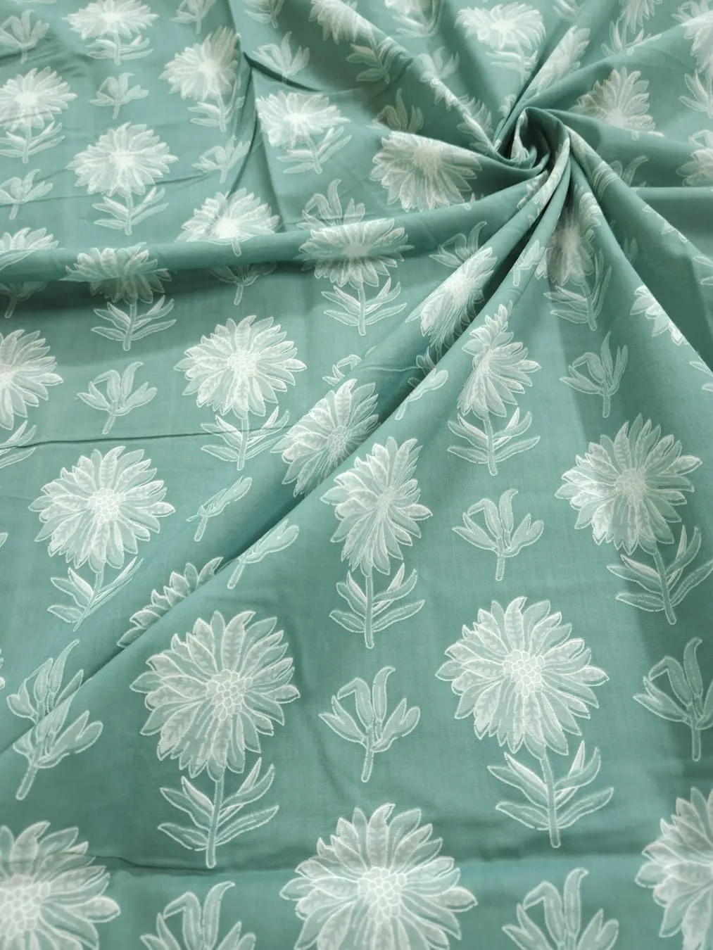 block print fabric sanganer