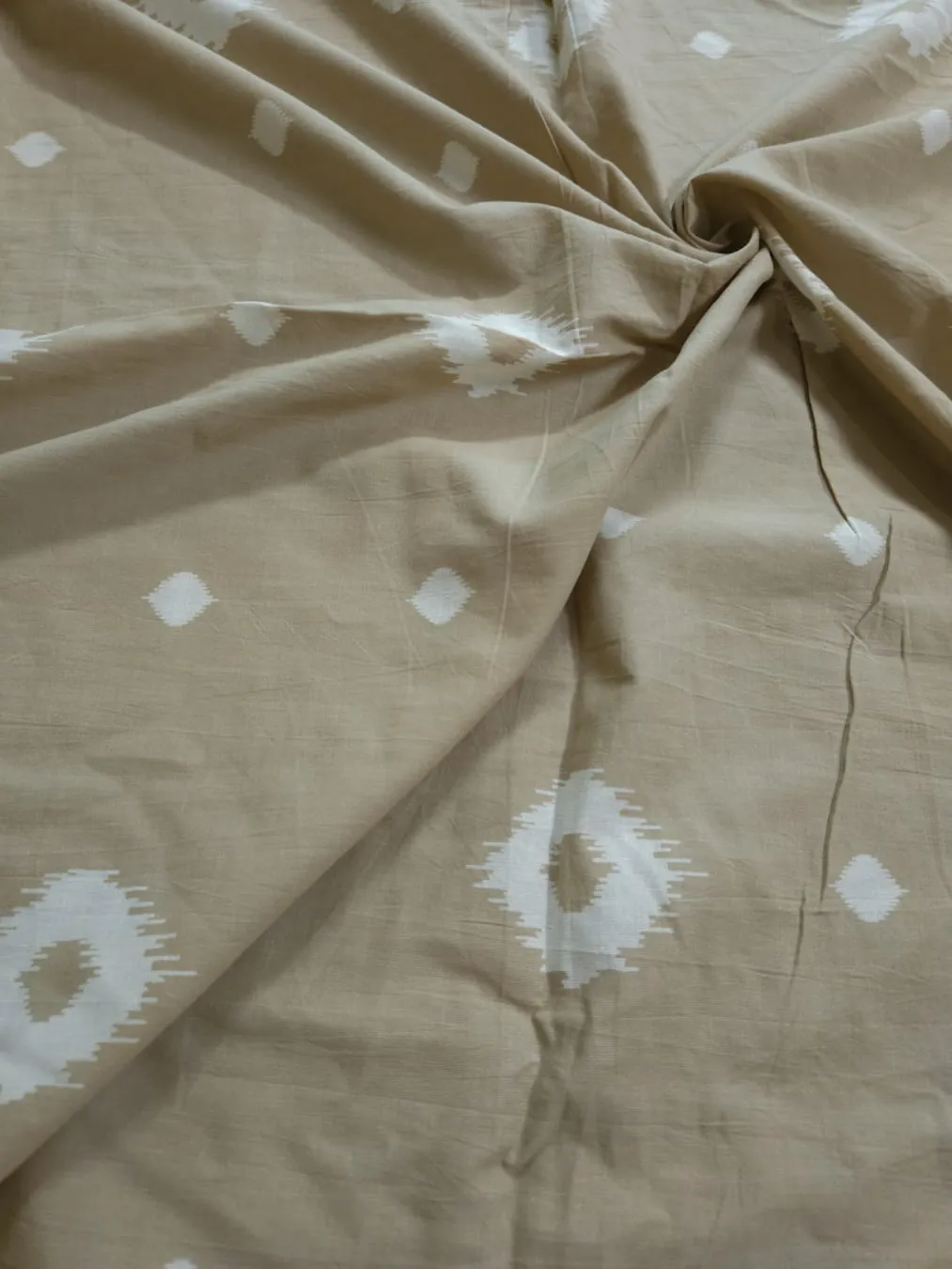 Pastel Shade  Base Geometric Print, Cotton Fabric.