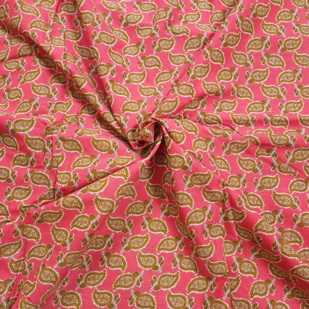 Pink Shade Base Jaipuri Carry Block Print, Sanganeri Cotton.
