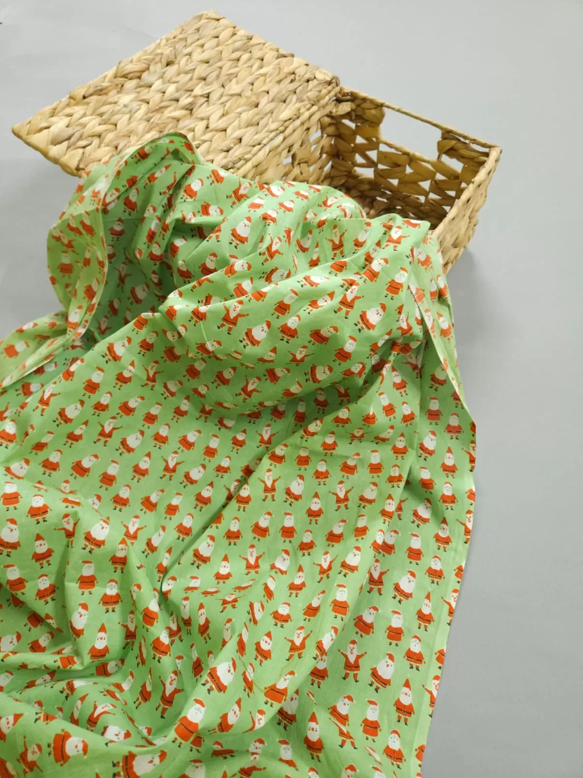 Green Shade Santa Claus Print.