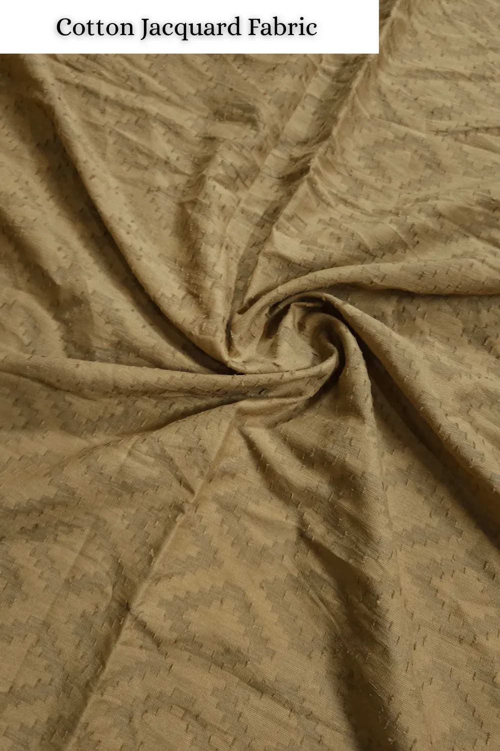Golden Shade Base Cotton Dobby Fabric.